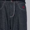 Black Ollie Pinstripe XL Colossus Jeans