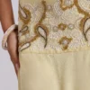Darya Hand Beaded Backless Maxi Dress in Butter
