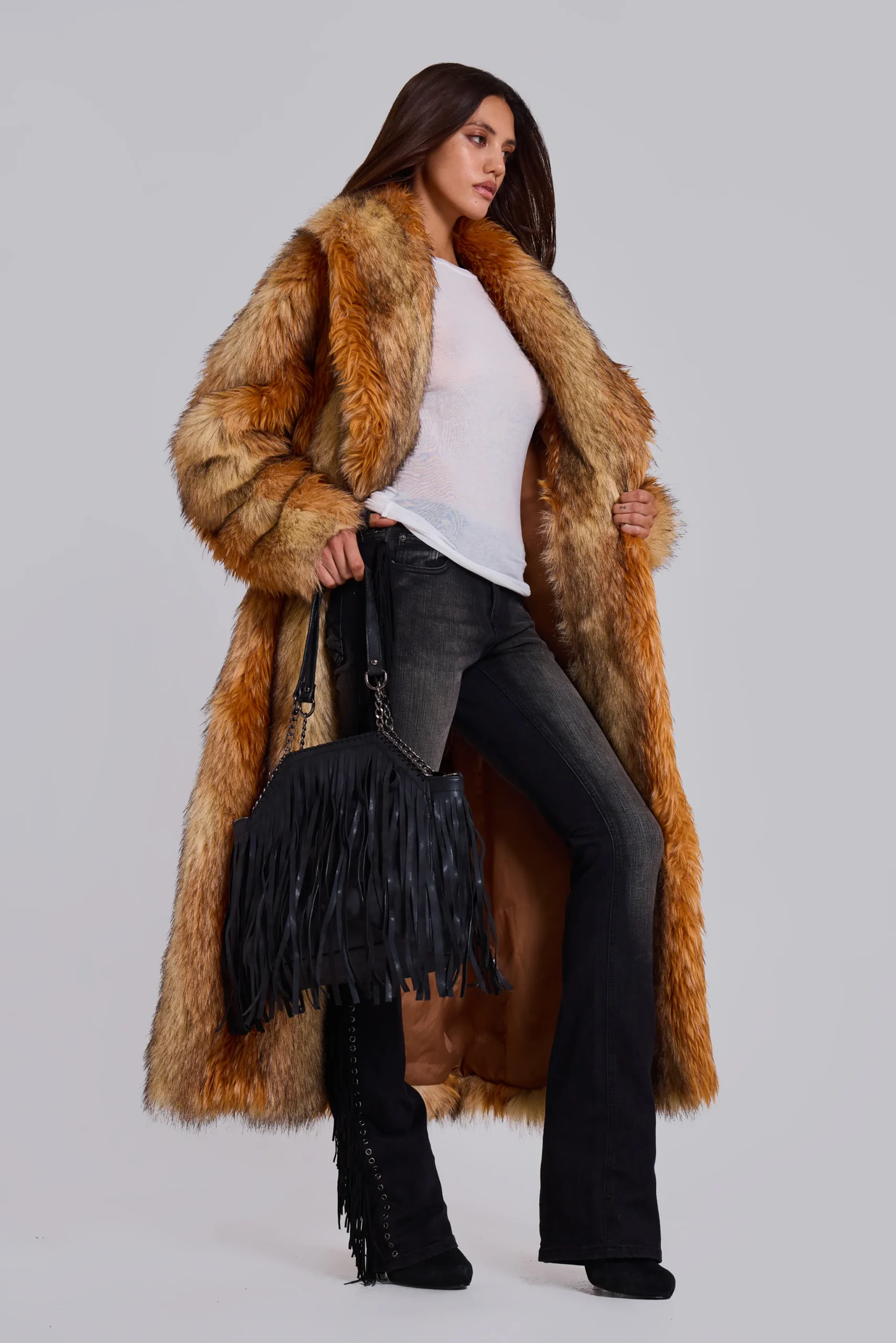 Xylia Faux Fur Maxi Coat
