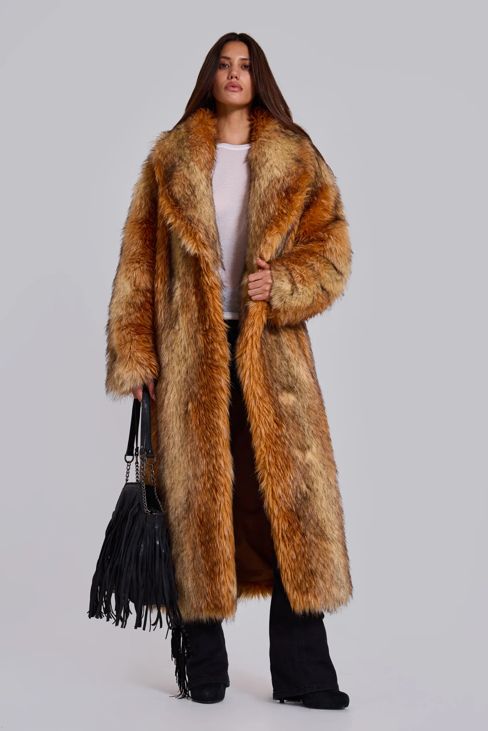 Xylia Faux Fur Maxi Coat