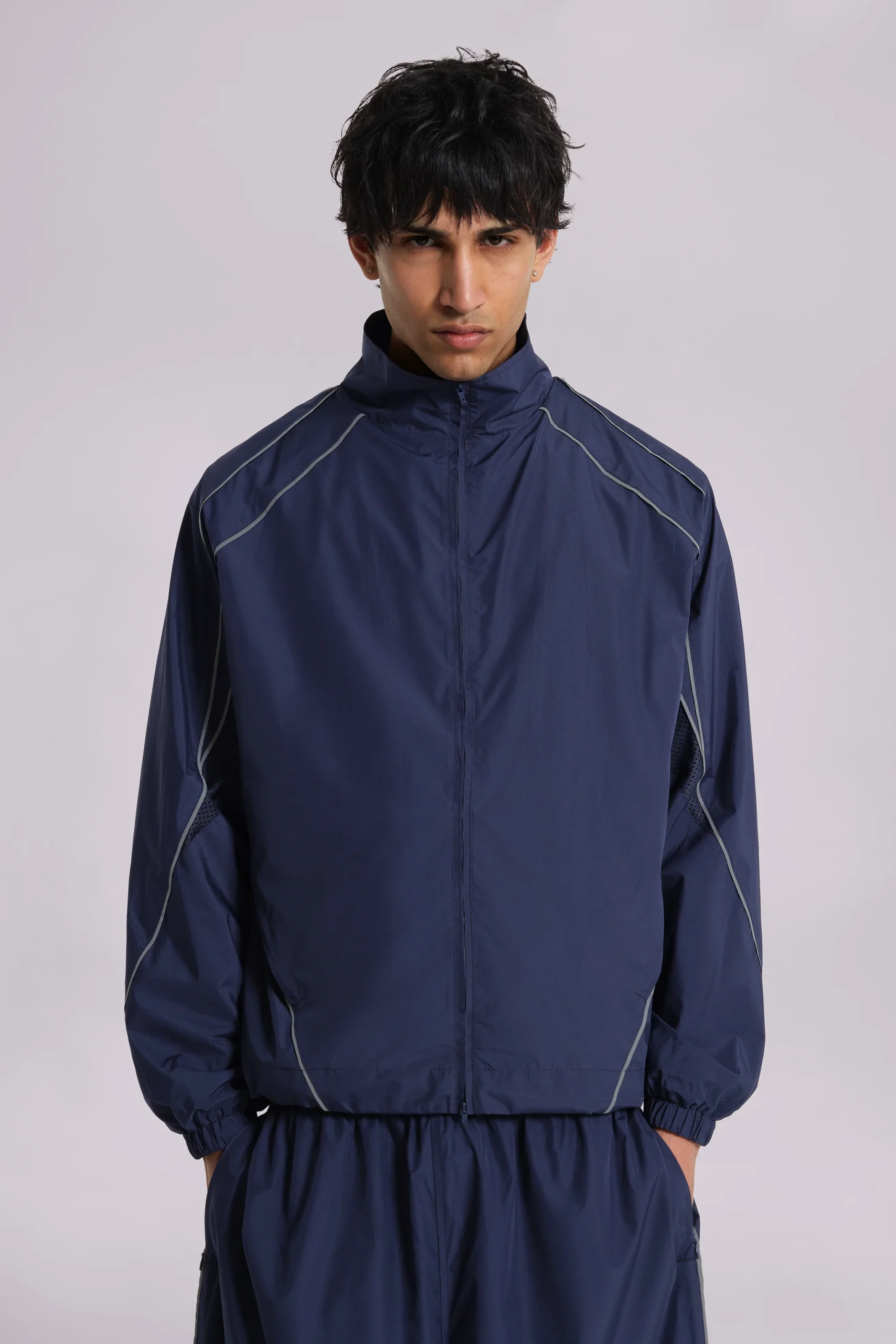 Navy Vapor Tracksuit Top