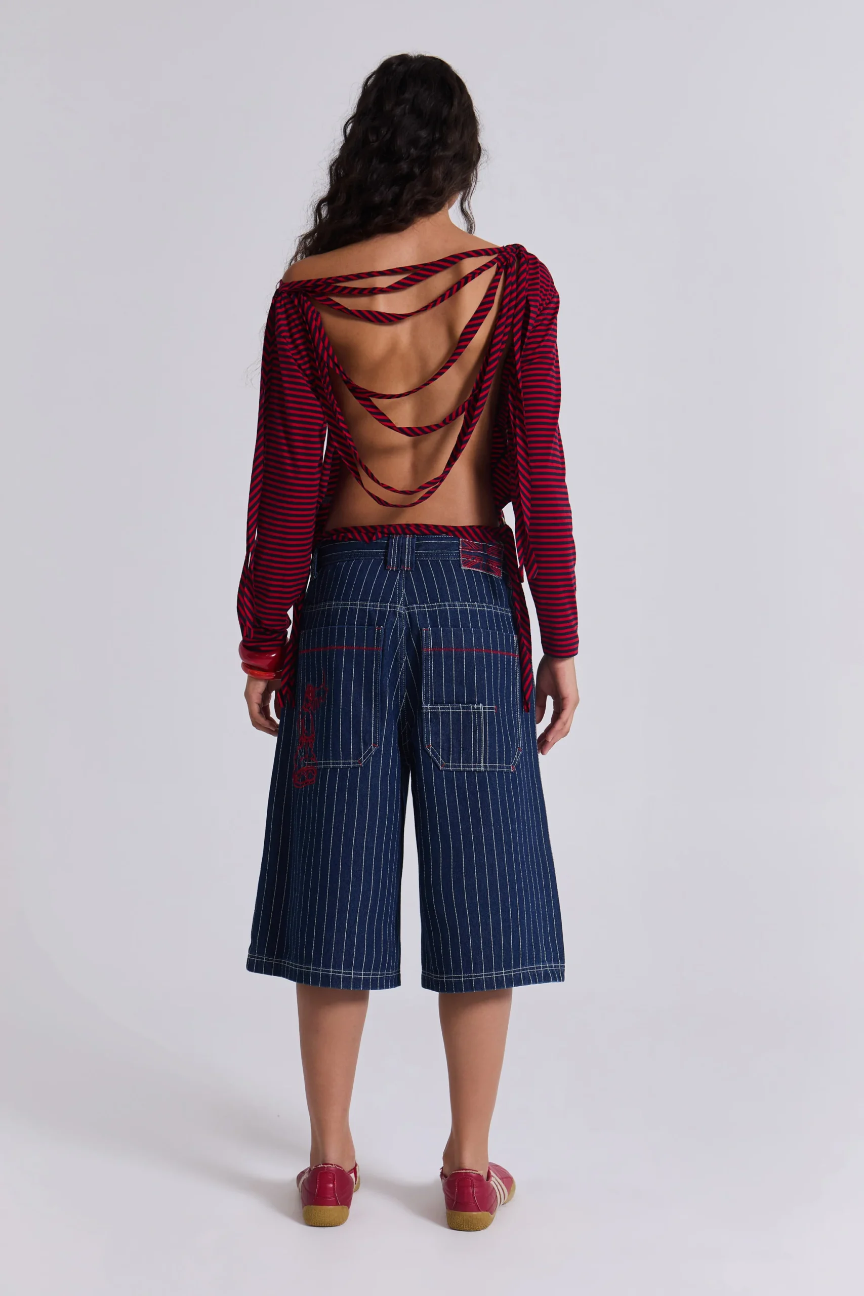 Ollie Pinstripe Jorts