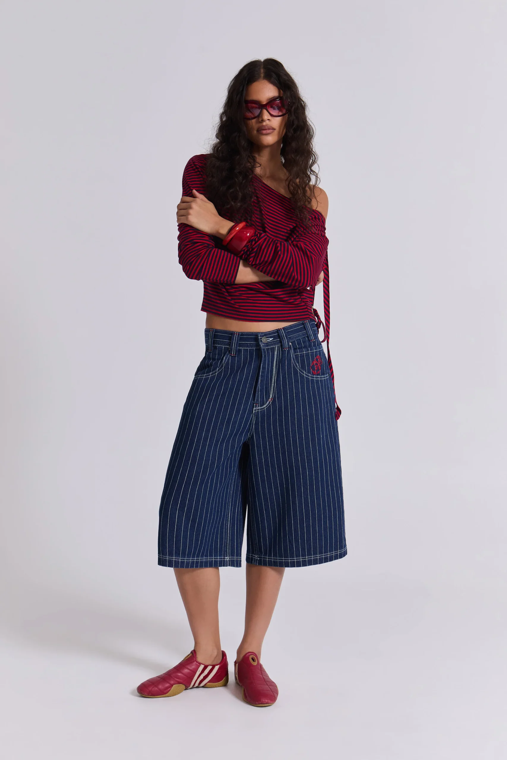 Ollie Pinstripe Jorts
