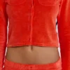 9193-tangerine-velour-cardigan-6.webp Tangerine Velour Cardigan