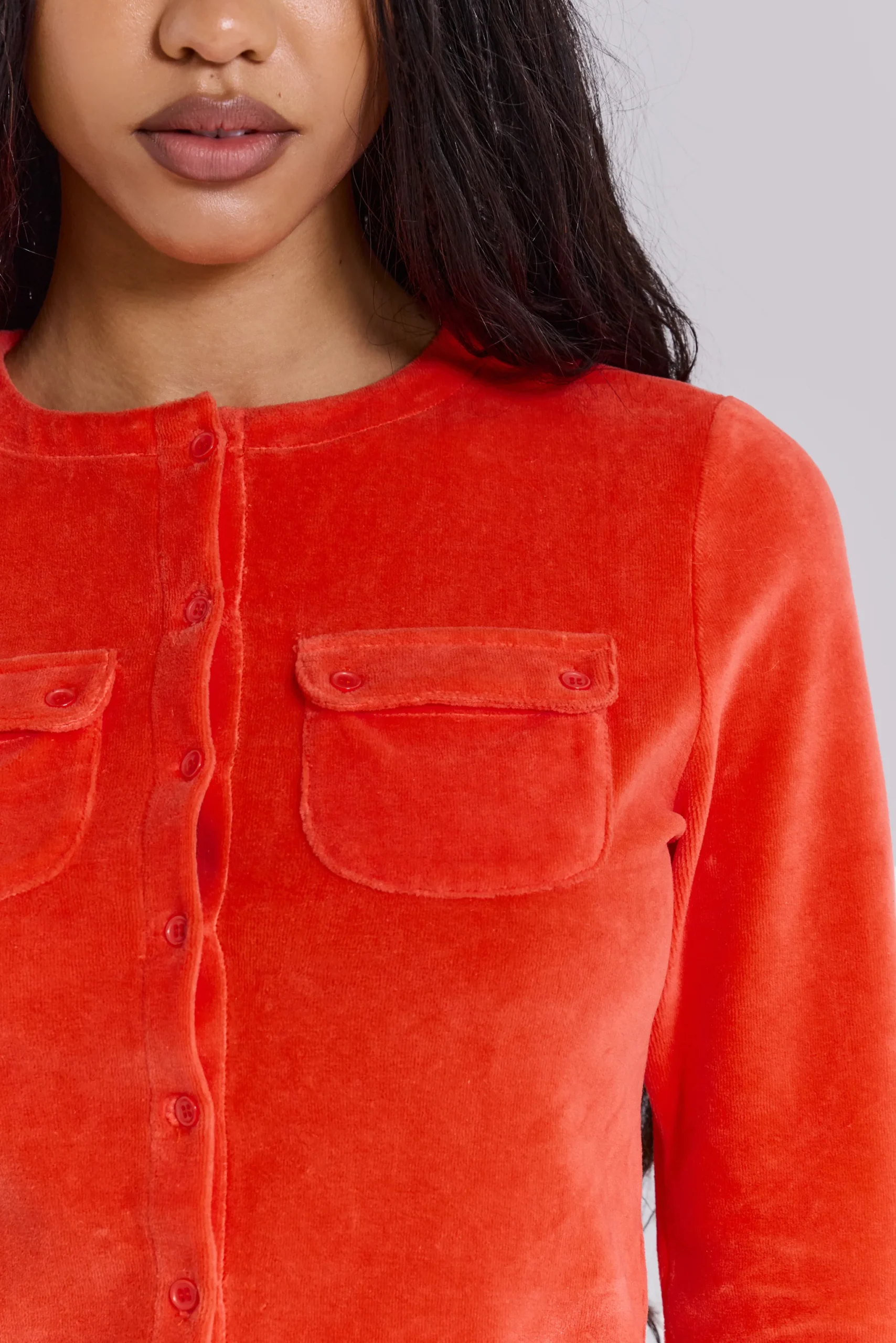 9193-tangerine-velour-cardigan-7.webp Tangerine Velour Cardigan