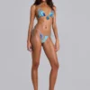 Quartz Micro Triangle Bikini Top in Turquoise