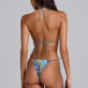 Quartz Micro Triangle Bikini Top in Turquoise
