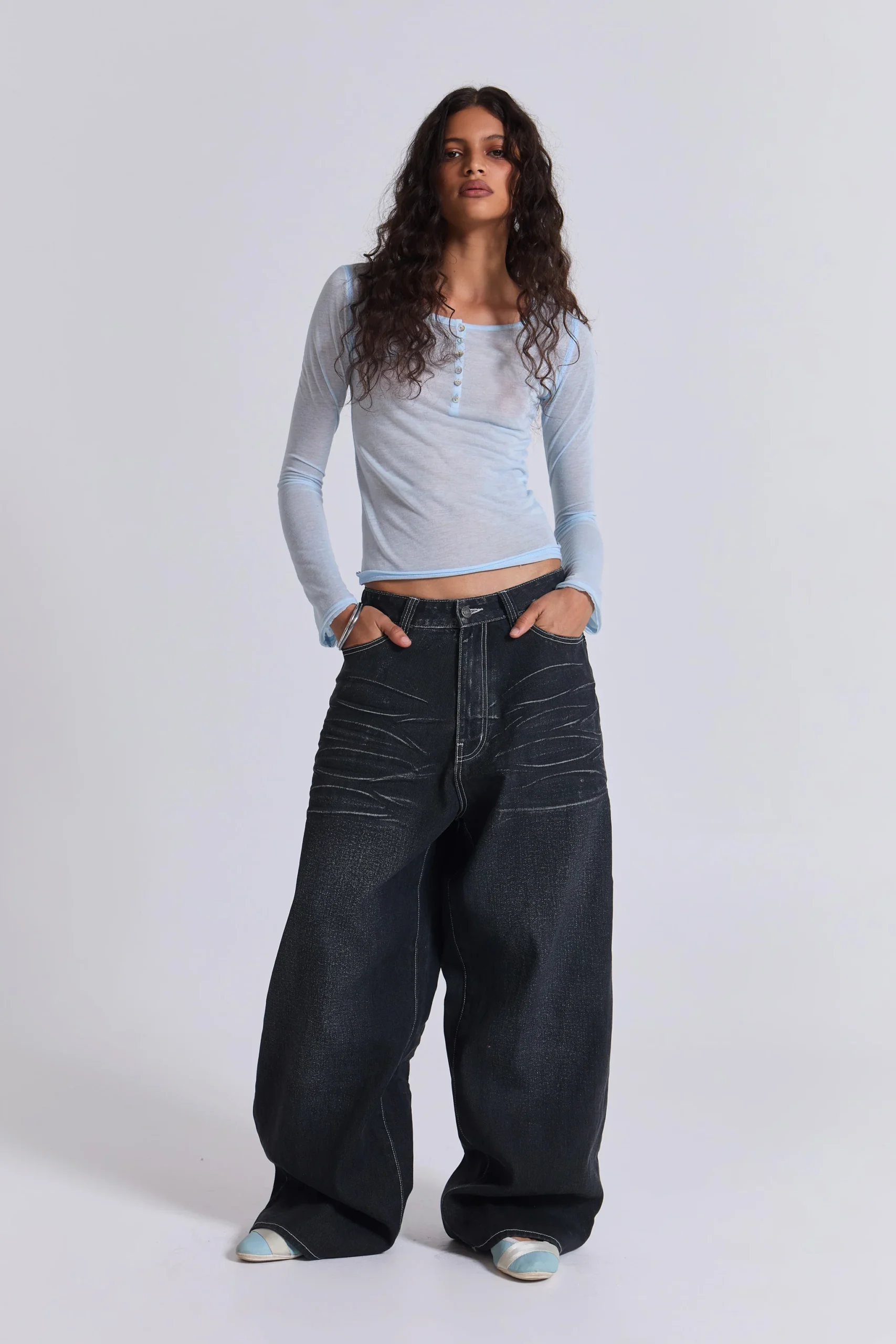 Black Coated XL Colossus Jeans