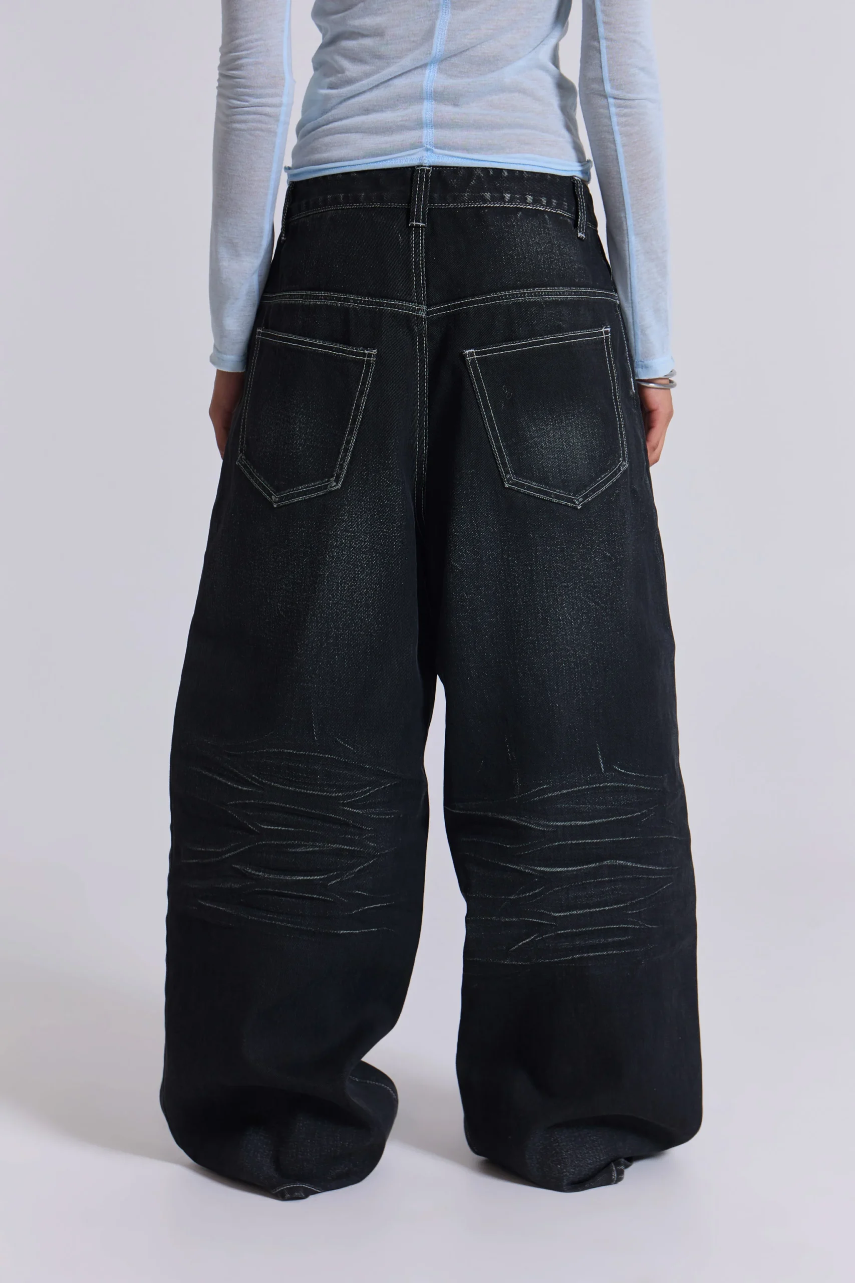 Black Coated XL Colossus Jeans