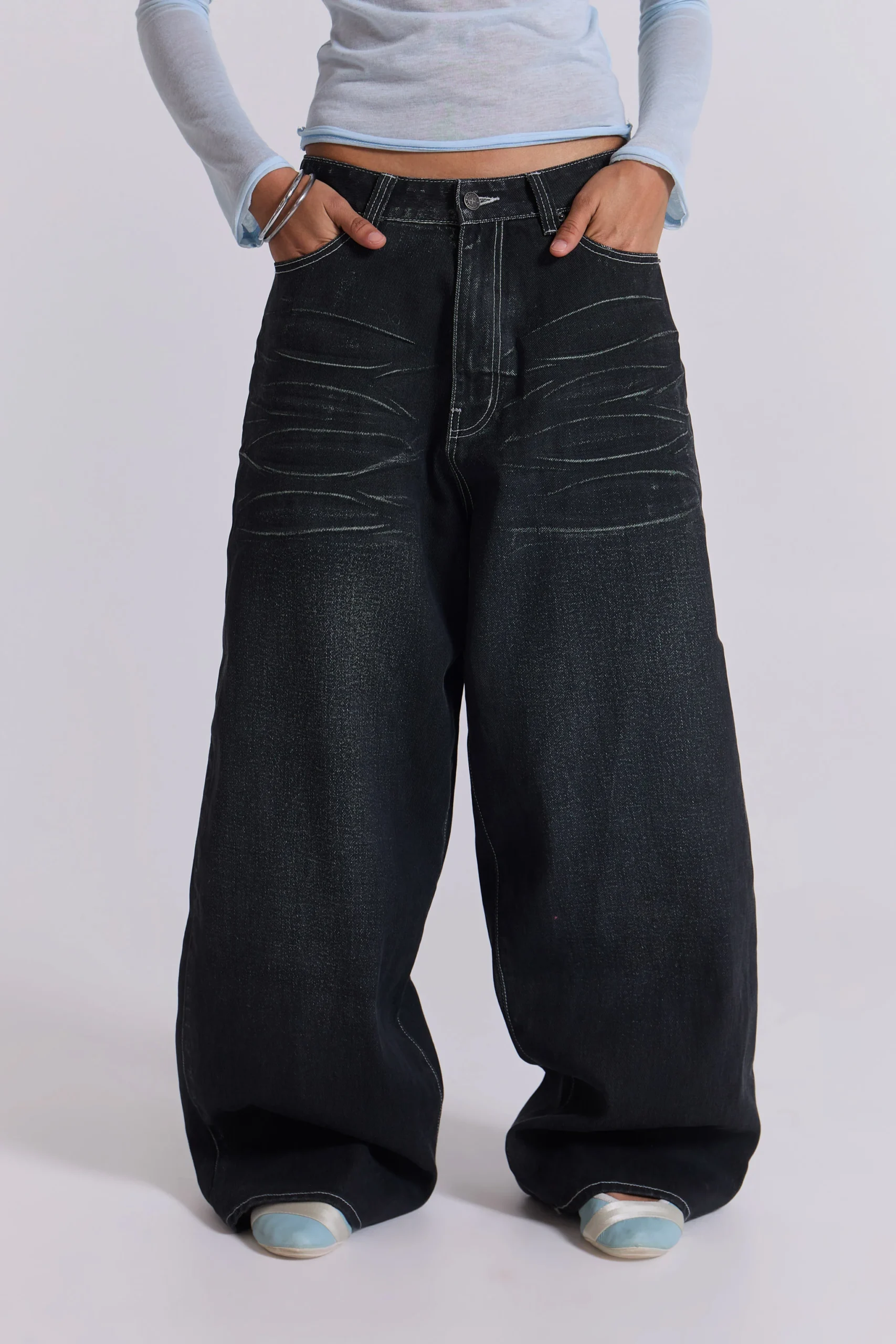 Black Coated XL Colossus Jeans