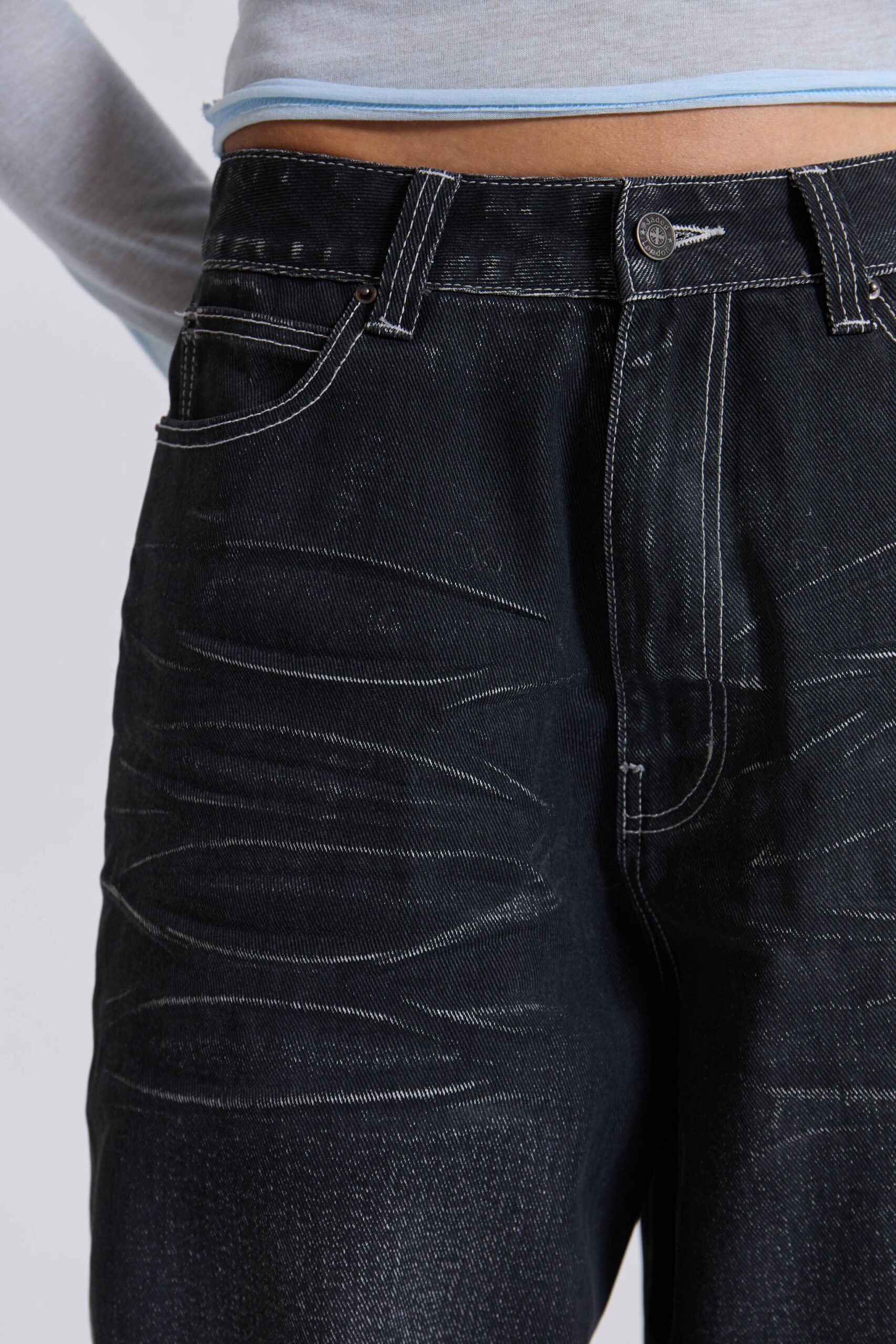Black Coated XL Colossus Jeans