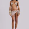 Betina Metallic Button Bikini Top
