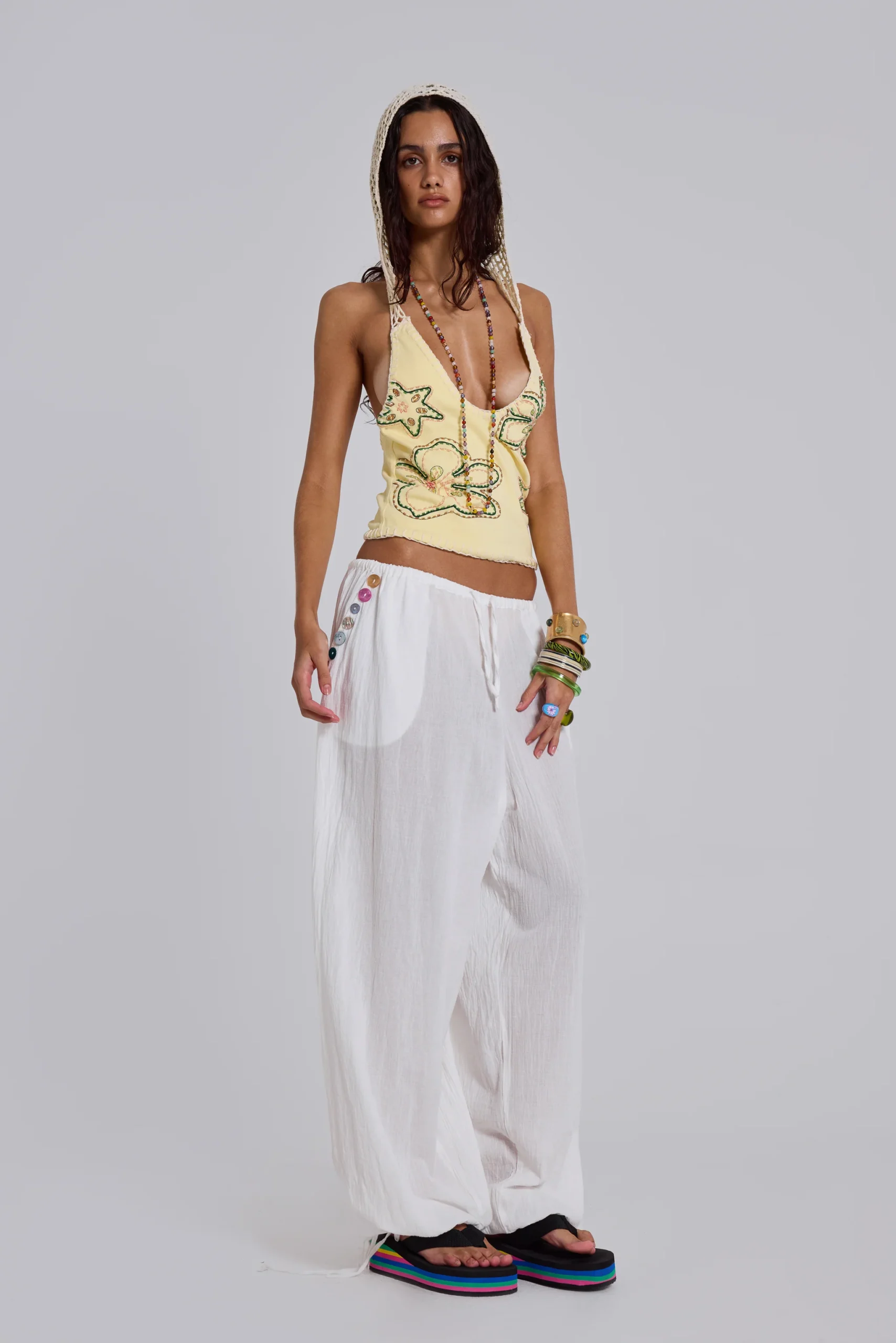 Livara Button Balloon Trousers