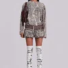 Woodland Camo Waffle Long Sleeve Top