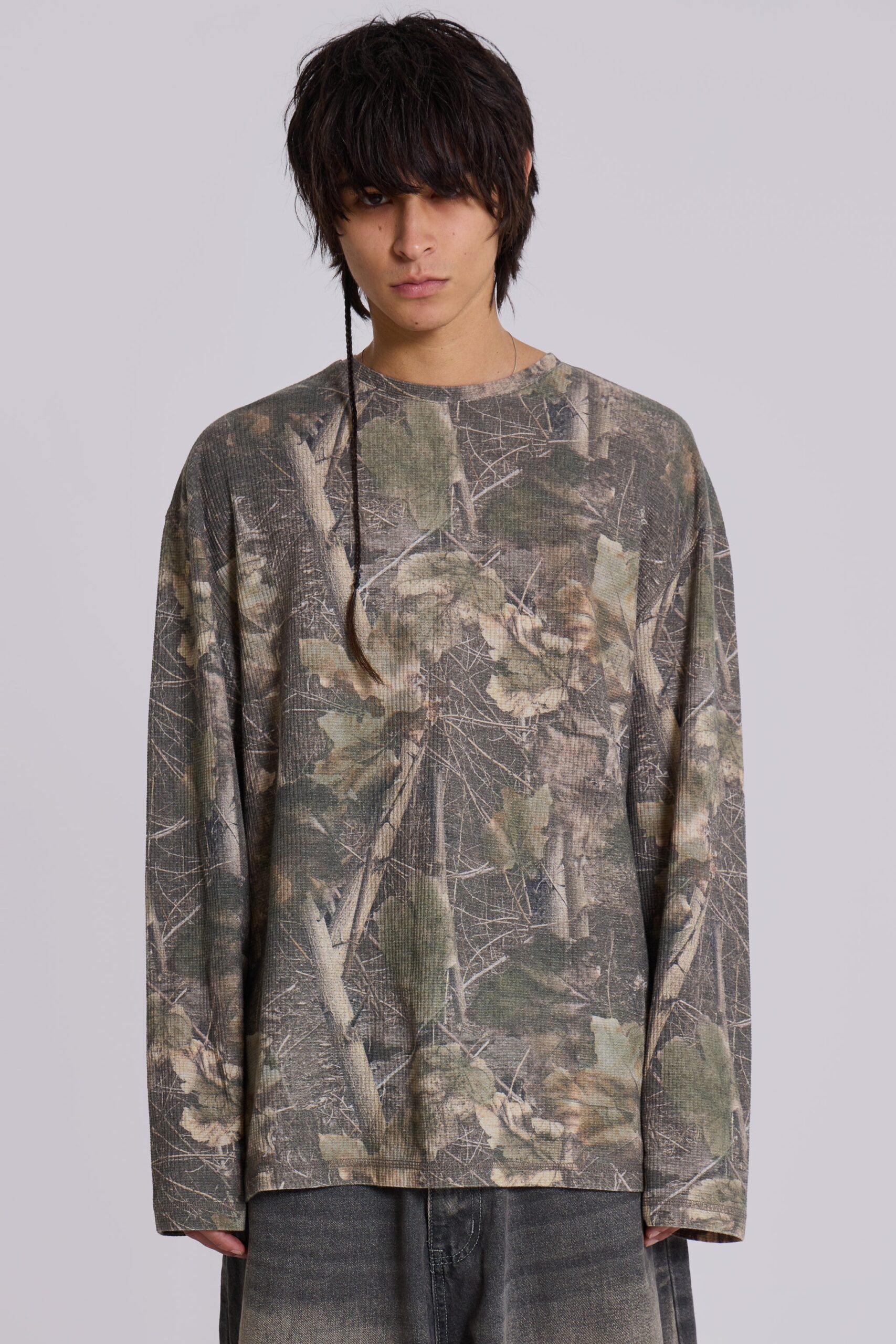 9652-woodland-camo-waffle-long-sleeve-top-7.jpg Woodland Camo Waffle Long Sleeve Top