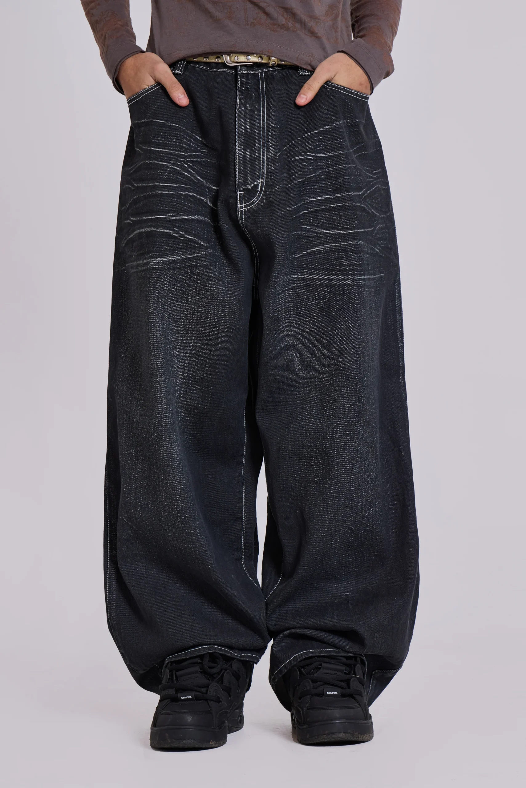9660-black-coated-xl-colossus-jeans-1.webp Black Coated XL Colossus Jeans