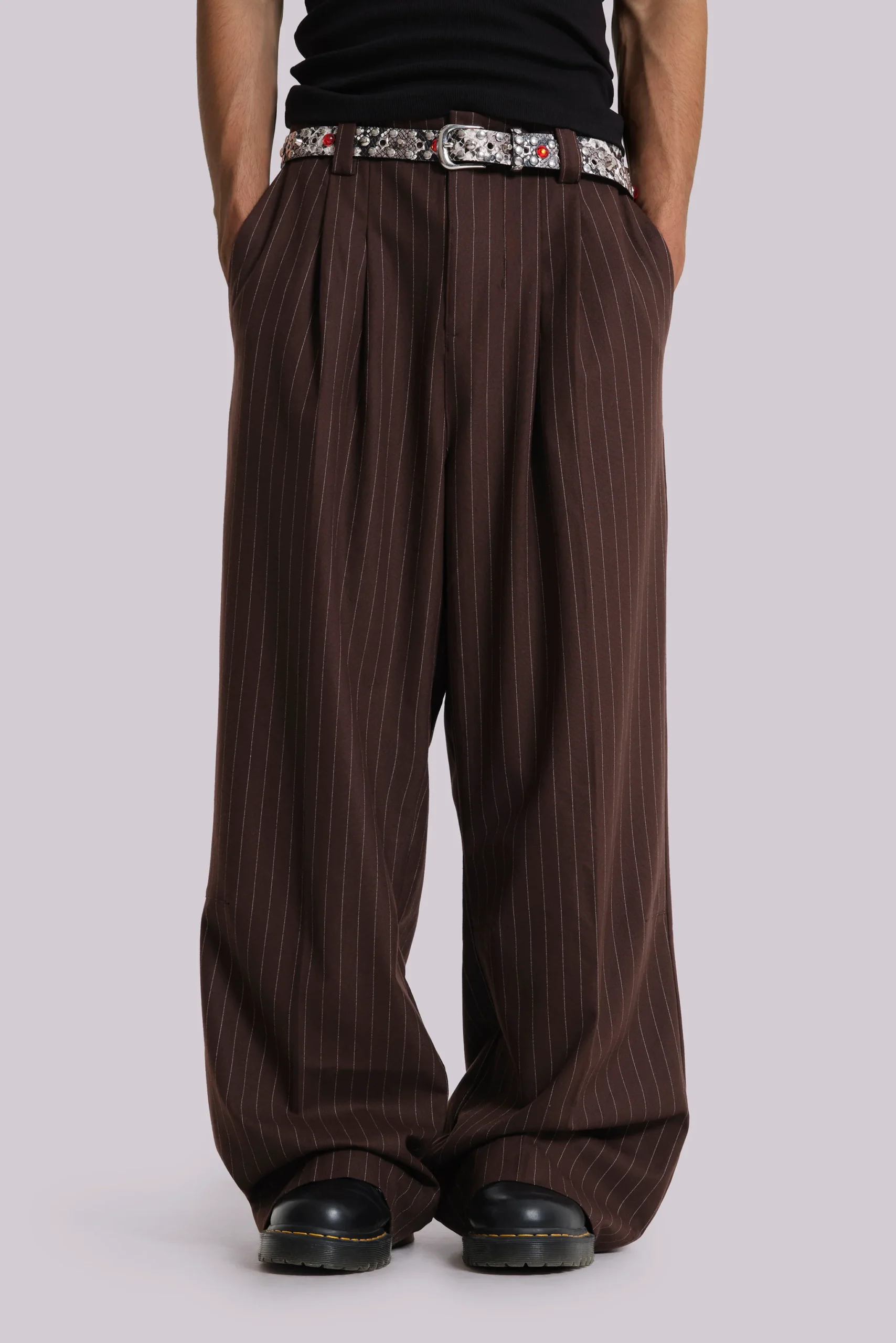 9699-chocolate-brown-pinstripe-goliath-suit-pants-1.webp Chocolate Brown Pinstripe Goliath Suit Pants