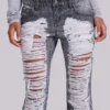 9707-zain-shredded-bootcut-jeans-in-grey-7.webp Zain Shredded Bootcut Jeans in Grey