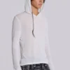 White Marl Mist Hoodie