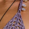Holisa Crochet Bikini Top with Crystal Trims