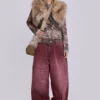 Burgundy Washed XL Colossus Jeans