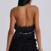 Asha Fringed Top With Buttons