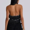 Asha Fringed Top With Buttons