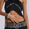 Asha Fringed Top With Buttons