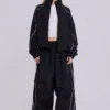 Black Vapor Tracksuit Top