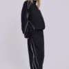 Black Vapor Tracksuit Top