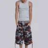Red Camo Cadet Shorts